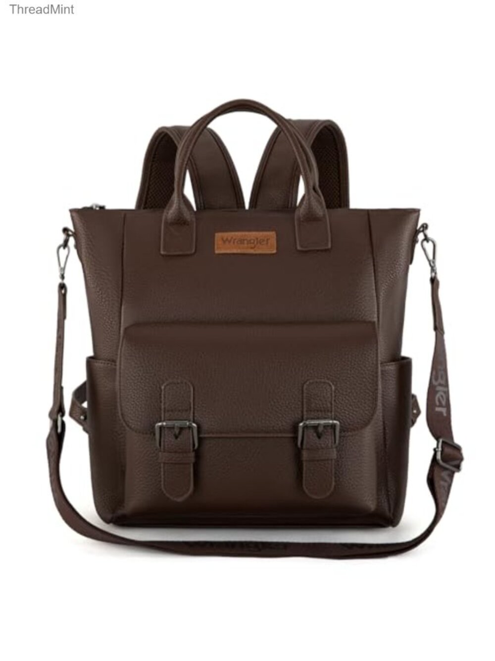 Women's Faux Leather Convertible Backpack Purse with Padded Tablet Pocket, 8
